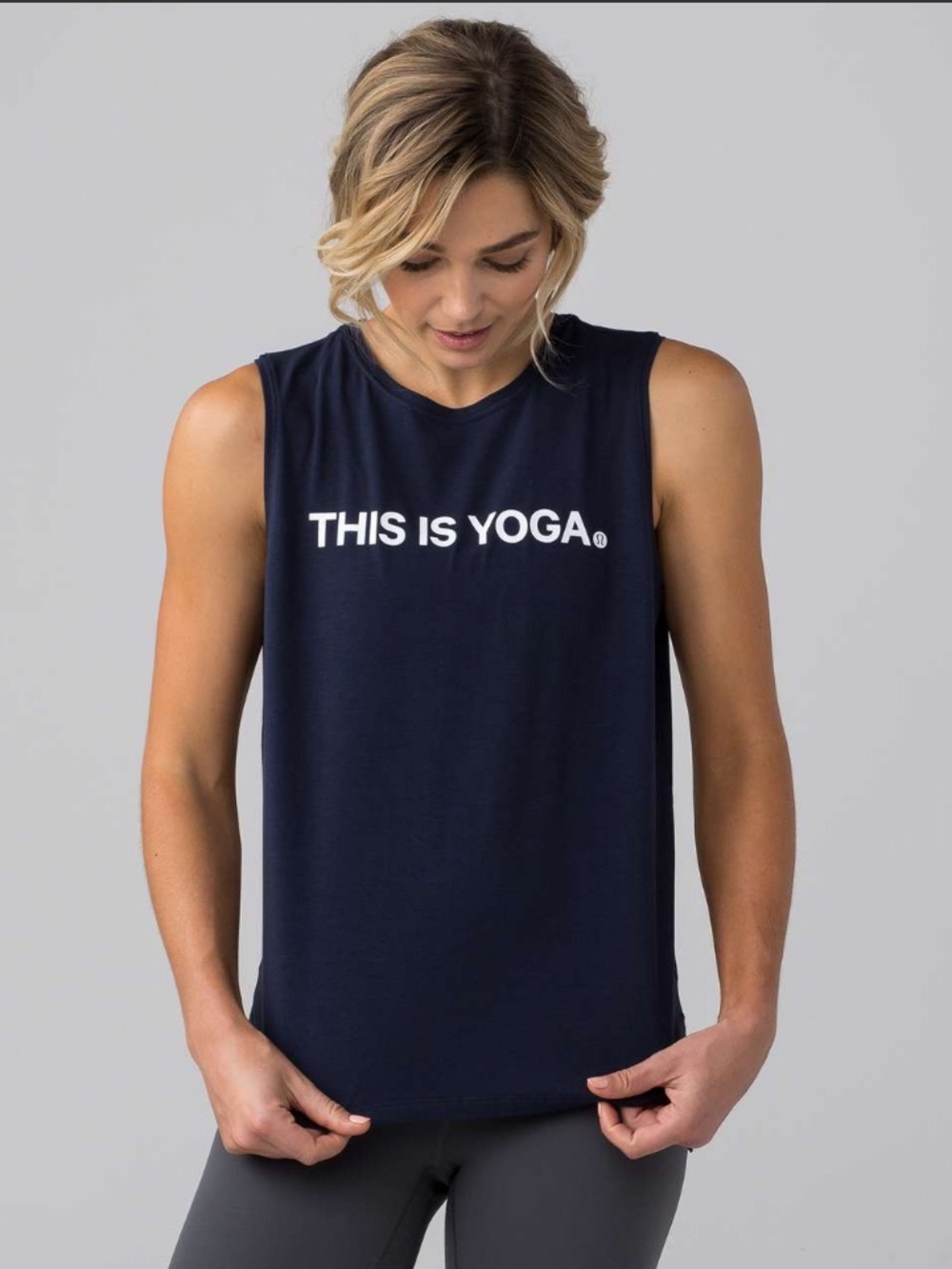 Lululemon Love Sleeveless Tank (This Is Yoga)
Midnight Navy size 8/10 Fit